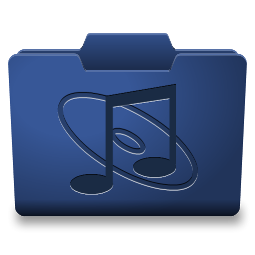 Blue Music Icon 512x512 png